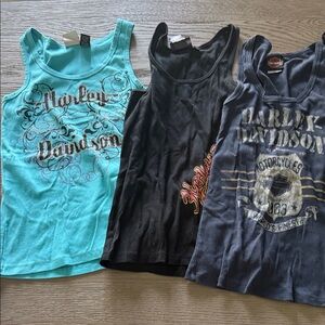 Harley-Davidson Tank Tops and 1 sturgis. Total of 5